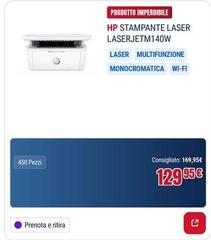 HP - Stampante Laser Laserjetm140w Laser Multifunzione Monocromatica Wi-fi