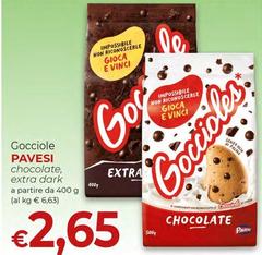 Pavesi - Gocciole Chocolate, Extra Dark