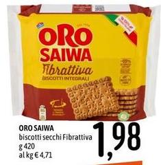 Oro saiwa - Biscotti Secchi Fibrattiva