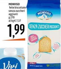 Monviso - Fette Biscottate Senza Zuccheri Aggiunti