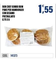 Chef - Pane Per Hamburger Con Sesamo Pretagliato