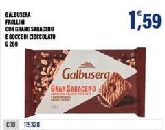 Galbusera - Frollini Con Grano Saraceno E Gocce Di Cioccolato