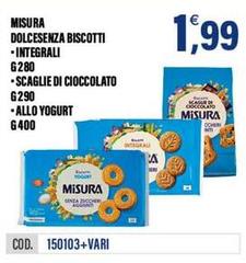 Misura - Dolcesenza Biscotti Integrali