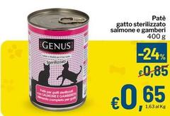 Genus - Patè Gatto Sterilizzato Salmone E Gamberi
