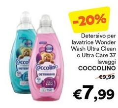 Coccolino - Detersivo Per Lavatrice Wonder Wash Ultra Clean O Ultra Care