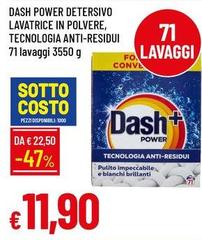Dash - Power Detersivo Lavatrice In Polvere, Tecnologia Anti-Residui