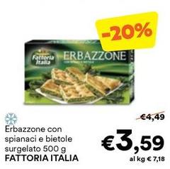 Fattoria italia - Erbazzone Con Spianac E Bietole Surgelato