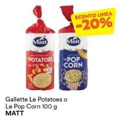 Matt - Gallette Le Potatoes O Le Pop Corn