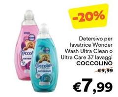Coccolino - Detersivo Per Lavatrice Wonder Wash Ultra Clean O Ultra Care