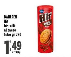Bahlsen - Hit Biscotti Al Cacao Tubo