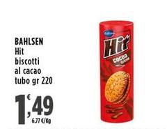 Bahlsen - Hit Biscotti Al Cacao Tubo