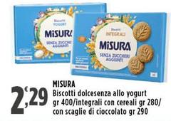 Misura - Biscotti Dolcesenza Allo Yogurt