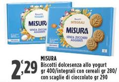 Misura - Biscotti Dolcesenza Allo Yogurt