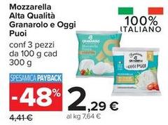 Granarolo - Mozzarella Alta Qualità  E Oggi Puoi