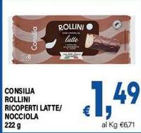 Consilia - Rollini Ricoperti Latte/Nocciola