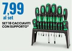 Set 18 Cacciaviti Con Supporto