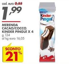 Ferrero - Merenda Cacao/Cocco Kinder Pinguì