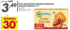 Mulino Bianco - Fette Biscottate Dorate/Integrali