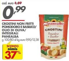 Panealba - Crostini Non Fritti Pomodoro E Basilico/ Olio Di Oliva/ Integrali