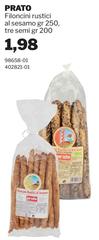 Prato - Filoncini Rustici Al Sesamo