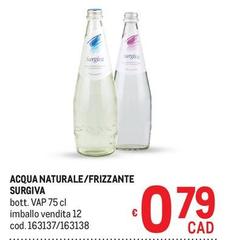 Acqua Naturale/Frizzante