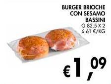 Bassini - Burger Brioche Con Sesamo
