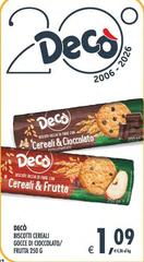 Gusto decò - Biscotti Cereali Gocce Di Cioccolato/Fruta