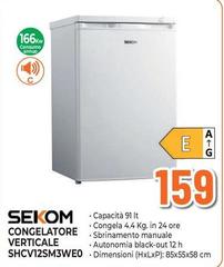 Sekom - Congelatore Verticale Shcv12sm3weo
