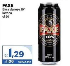Faxe - Birra Danese 10° Lattona