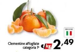 Clementine Affogliate Categoria 1*