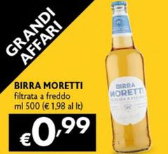 Birra Moretti - Filtrata A Freddo