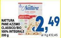 Nattura - Pane Azzimo Classico/bio 100% Integrale
