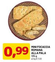 Mini Focaccia Romana Alla Pala