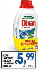 Dixan - Lavatrice Liquido 22 Lavaggi