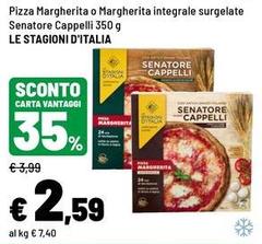 Le stagioni d'italia - Pizza Margherita O Margherita Integrale Surgelate Senatore Cappelli