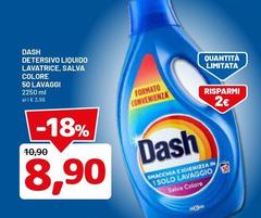 Dash - Detersivo Liquido Lavatrice, Salva Colore