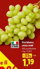 Uva Bianca Senza Semi
