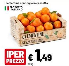 Semi - Clementine Con Foglia In Cassetta