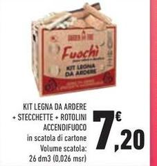 Kit Legna De Ardere Stecchette Rotolini Accendifuoco 