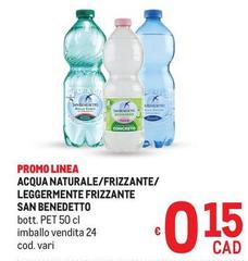 San Benedetto - Acqua Naturale/Frizzante/ Leggermente Frizzante