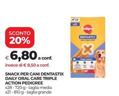 Pedigree - Snack Per Cani Dentastix Daily Oral Care Triple Action