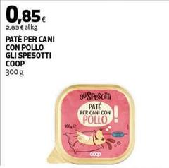 Coop - Patè Per Cani Con Pollo Gli Spesotti