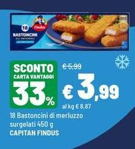 Findus - Bastoncini Di Merluzzo Surgelati