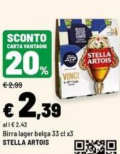 Stella artois - Birra Lager Belga