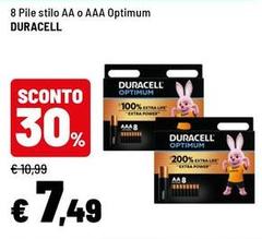 Duracell - Pile Stilo AA O AAA Optimum