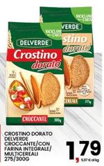 Delverde - Crostino Dorato Croccante/Con Farina Integrale/Multicerali