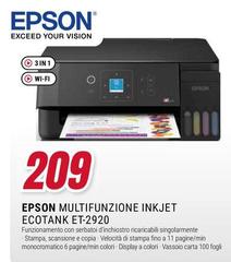 Epson - Multifunzione Inkjet Ecotank Et-2920
