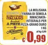 La Molisana - Farina Di Semola Rimacinata- Integrale-Per Pizza-grano Duro
