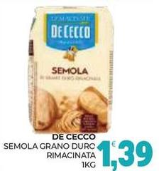 De Cecco - Semola Grano Duro Rimacinata