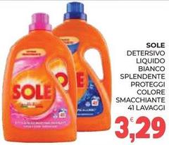 Sole - Detersivo Liquido Bianco Splendente Proteggi Colore Smacchiante 41 Lavaggi